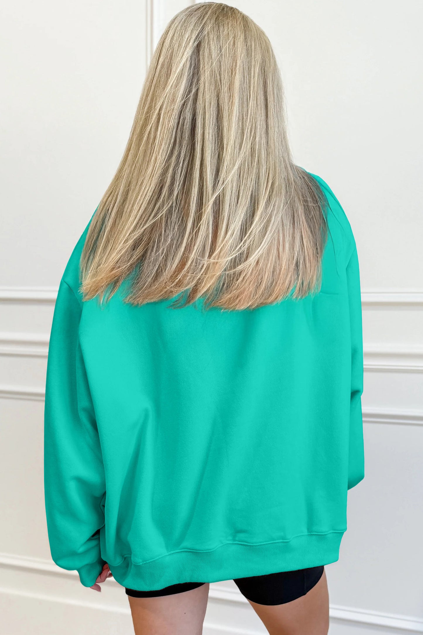 Sea Green Oversize Blessed Sweatshirt